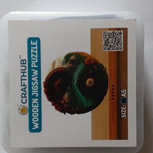 Majestic Nature Yin Yang - Wooden Jigsaw Puzzle A5/Small